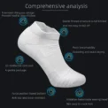 Men's Cycling Sport Socks Basketball Running Compression Ankle Sock Black White Anti-slip Bicycle Mtb Cycling Sock - - Image 4
