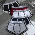 Single Men's Hot Sexy U Pocket Letter Cotton Comfortable Fashion Classic Casual Solid Color Line Breathable Underwear Personaliz -