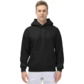 Men's Basic Pullover Hoodie Solid Color Loose Fit Ultra Soft Hooded Sweatshirt With Pockets
