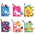 New Baby Rattles Mobiles Toy Soft Animal Cloth Book Newborn Stroller Hanging Bebe Early Learning Educate Baby Toys Kids Gifts - Image 2