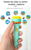 Flashlight Projector Torch Lamp Toy Cute Cartoon Creativity Toy Torch Lamp Flashlight Projector Toy Baby Sleeping Story Book - Image 3