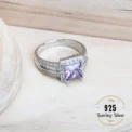 Purple Zirconia Women Bridal Jewelry Sets Silver 925 Fine Costume Jewellery Wedding Earrings Rings Bracelets Pendant Necklace - Image 5