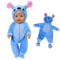 43 cm Doll Outfits for 17Inch Dolls Baby Born Doll Cute Jumpers Rompers Suit+Shoes Warm Clothes on A Doll Baby Christmas Gift - Image 5