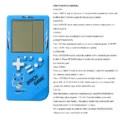 Classic Electronic Game Retro Puzzle Toy Blue Large Screen Handheld Game Console Toys For Children - Image 4