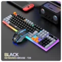 RAIKU T26 Wired 104 Keys Membrane Keyboard And Mouse Suit Kinds of Colorful Lighting Gaming and Office For Windows and IOS - Image 6