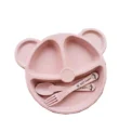 Baby Talheres Fork Colher Feeding Free Kids From Animated Practice Cartoons Baby Eat Dishes Anti-Hot Dining Plate Children Plate - Image 3