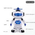 Kids Robot Rotating Dance Toys With Music LED Light Electronic Walking Toys for Boys Girls Birthday Christmas Gift - Image 5