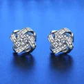 925 Sterling Silver Stud Earrings zircon For Women Fashion Exquisite Student Girlfriend Jewelry Accessories - Image 3