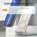 Wireless Charger Stand Pad for iPhone 15 14 13 12 Pro Samsung Xiaomi Phone Chargers Induction Fast Charging Dock Station Holder - Image 2