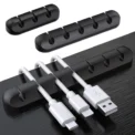 NNBILI Silicone USB Cable Organizer Cable Winder Desktop Tidy Management Clips Cable Holder for Mouse Headphone Wire Organizer - Image 2