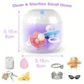 Portable Pacifier Sterilizer Mini UV Light Sterilizer Sterilize in 3 Mins USB Rechargeable for Pacifier Bottle Nipples Teethers - Image 2