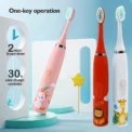 For Children Electric Toothbrush Cartoon Pattern Kids with Replace The Toothbrush Head Ultrasonic Electric Toothbrush - Image 2