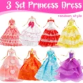 50 Pcs Doll Clothes Outfit for 11.5 Inch Doll, Doll Accessories Collection with 3 Princess Dresses+10 Dressest+6 Tops+6 Pants+5 - Image 2
