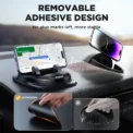 Joyroom Universal Car Phone Holder Anti-Slip Pad Mat Phone Holder Dashboard Upgraded Reusable Silicone Phone Mount for Car Dash - Image 3