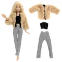 NEW 1x Fashion Skirt For 1/6 Doll Casual Outfits Vest Shirt Pants Dress Dollhouse Accessories Clothes for Barbie Doll JJ - Image 4