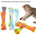 10Pcs Cat Spring Toy Stick Freely Folding Spring Shape Multi-Color Cat Bouncing Kitten Toys Cat Interactive Toys Pet Supplies - Image 3