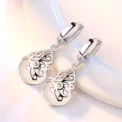Trendy Opal Stone Flower 925 Sterling Silver Ladies Stud Earrings Original Jewelry For Women Anti Allergy - Image 5