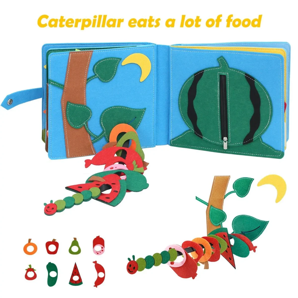 Toddlers Montessori Toys Busy Board Farm Animal Scene Storytelling Activity Toy Quiet Book Felt Activity Educational Sensory Toy - Image 3