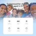 Children Electric Toothbrush Cartoon Kids With Replacement Head Sonic IPX7 Waterproof Rechargeable Sonic Toothbrush