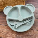 Baby Talheres Fork Colher Feeding Free Kids From Animated Practice Cartoons Baby Eat Dishes Anti-Hot Dining Plate Children Plate - Image 6