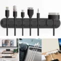NNBILI Silicone USB Cable Organizer Cable Winder Desktop Tidy Management Clips Cable Holder for Mouse Headphone Wire Organizer - Image 3