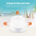 Microwave Steam Sterilizer for Baby Bottles Temperature Nipple Sterilizer Bottle Holder Storage Box Baby Bottle Warmer BPA Free - Image 4
