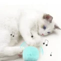 Interactive Ball Smart Cat Toys Plush Electric Catnip Training Toy Kitten Touch Sounding Pet Product Squeak Toy Ball - Image 2
