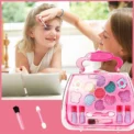 Princess Make Up Box Play House Toy Girls, Eye Shadow Makeup Cosmetics Handbag, Birthday Christmas Gift for Kids Party Cosplay - Image 2