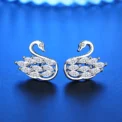 925 Sterling Silver Stud Earrings zircon For Women Fashion Exquisite Student Girlfriend Jewelry Accessories - Image 6