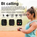 Smart Watch H6 1.73' Full Touch Screen Sports Fitness Watch Bluetooth Call Health Monitoring Men Women Smart Watch Gift - Image 2