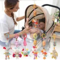 Baby Sensory Hanging Rattles Soft Learning Toy Plush Animals Stroller Infant Car Bed Crib with Teether for Bebe Babies Toddlers - Image 2