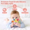 Baby Toys 0 12 Months Rotating Rattle Ball Grasping Activity Baby Development Toy Silicone Teether Baby Sensory Toys for Babies - Image 6