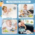 Cartoon Rotating Rattles Baby Toys 0 12 Months Suction Cup Spinner Toy for 1 2 3 Years Old Boys Girls Sensory Bath Toys for Kids - Image 6