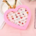 10/20/36 pcs Cute Adjustable Rings Children Girls Pretend Play Makeup Toys Cartoon Crystal Jewelry Alloy Animal Enamel Ring - Image 4