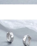 TrustDavis Real 925 Sterling Silver 18k glod Stars Hoop Earrings for Women Daughter Girls Daily Fine Jewelry DS4160 - Image 3