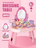30pcs Kids dressing table toy girl simulation home makeup and makeup jewelry box 3-4 5-6 years old baby birthday gift - Image 2