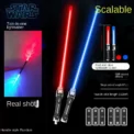 Retractable Lightsaber Finger Rotating Laser Sword Flash Luminous Soundfont Force FX FOC Blaster Cosplay Battle Toy For Kid Gift - Image 2