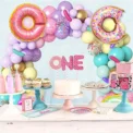 140PCS Donut Ice Cream Balloon Arch Set Birthday Party Spring/Summer/Autumn Party Swimming Pool Balloon Decoration - Image 6