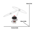 Mini Astronaut Drone Cartoon Spaceman Flying Robot Toys with USB Charging Hand Control Helicopter Toys for Kids Xmas Gift - Image 2