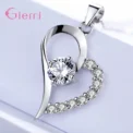 925 Silver New Arrival Multifarious Peach Heart Shape Fashion Wedding Engagement Gift Necklace Earrings Jewelry Sets - Image 3