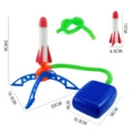 Air Rocket Foot Pump Launcher Outdoor Air Pressing Pedal Soaring Rocket Toy Kids Game suit Jumping Sport Game Kids Toy Gift - Image 4