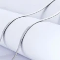 Luxury 925 Silver 4MM chain Necklace for Women Luxury Couple Fine Jewelry Blade Chain wedding gift choker Clavicle - Image 5