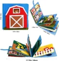 Toddlers Montessori Toys Busy Board Farm Animal Scene Storytelling Activity Toy Quiet Book Felt Activity Educational Sensory Toy - Image 5