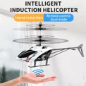 Remote Control Airplane Helicopter Flying Mini Interaction Airplane Gesture Sensing Children Flashing Light Aircraft Kids Toy - Image 3