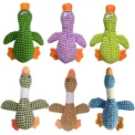 Cute Dog Plush Toys Pet Duck Squeak Toy for Puppy Sound Wild Goose Chew Toy for Small Middle Large Dogs Teeth Cleaning - Image 3