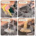 1pc Sink Triangle Drain Basket Stainless Steel Kitchen Residue Filter Net Basket Leakage Wash Vegetable Basket Storage Shelf - Image 4