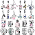 Hot Sale 925 Silver Charms Beads Fit Original Pan Bracelet Making For Woman Jewelry Fashion Pendant