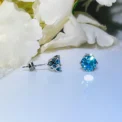 JoyceJelly 1CT VVS D Color Moissanite Russian Cut 8H8A Lab Diamond Stud Earrings For Women S925 Sterling Silver Fine Jewelry - Image 3