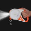 5M Automatic Retractable Dog Leash with Led Flashlight Durable Nylon Lead for Pet Dogs Adjustable Walking Running Rope - Image 3