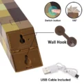 Brownstone Flashlight Torch Lamp Bedroom Decorative Light LED Night Light USB Charging with Buckle 11inch Children Gift - Image 3